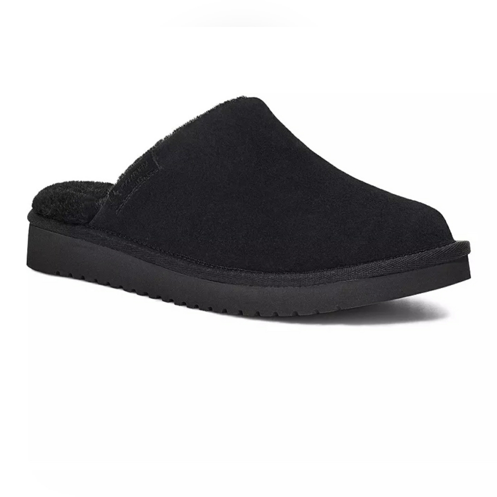 Koolaburra by UGG Sonele Women's Suede Slippers - BLACK 9 US